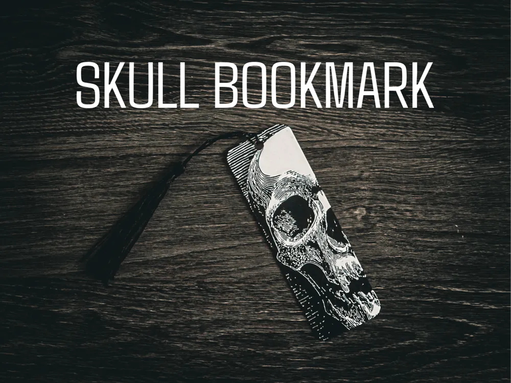 Gothic Skull Bookmark