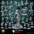 Dungeons and Dragons Models - The unsung Heroes - Set by White Werewolf Tavern