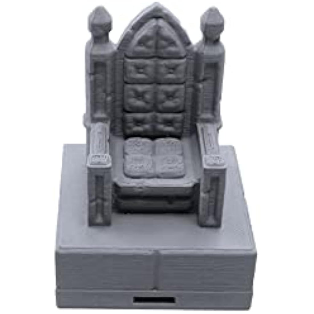 EnderToys Locking Dungeon Tiles - Throne Room, Terrain Scenery Tabletop 28mm Miniatures Role Playing Game, 3D Printed Paintable