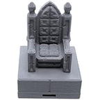EnderToys Locking Dungeon Tiles - Throne Room, Terrain Scenery Tabletop 28mm Miniatures Role Playing Game, 3D Printed Paintable