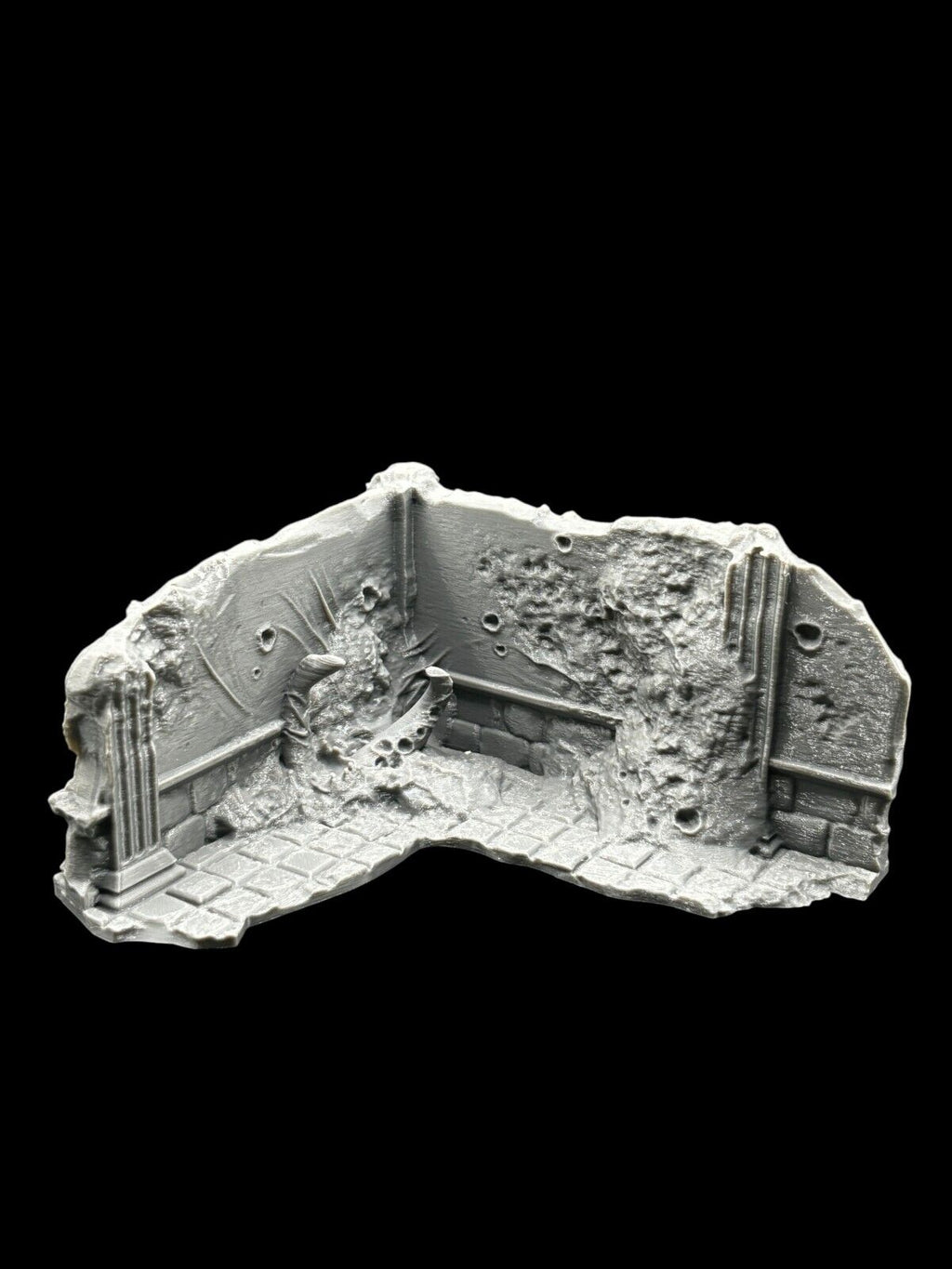 Medium Infected Ruins Terrain Sci Fi Tabletop Scenery 3D Printed 2 pcs