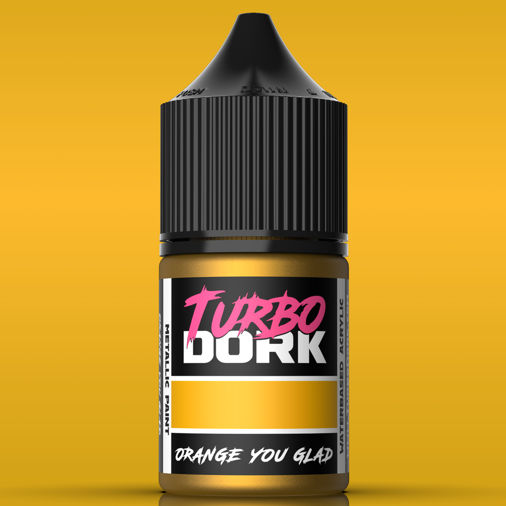 Turbo Dork: Orange You Glad Metallic Acrylic Paint 22ml