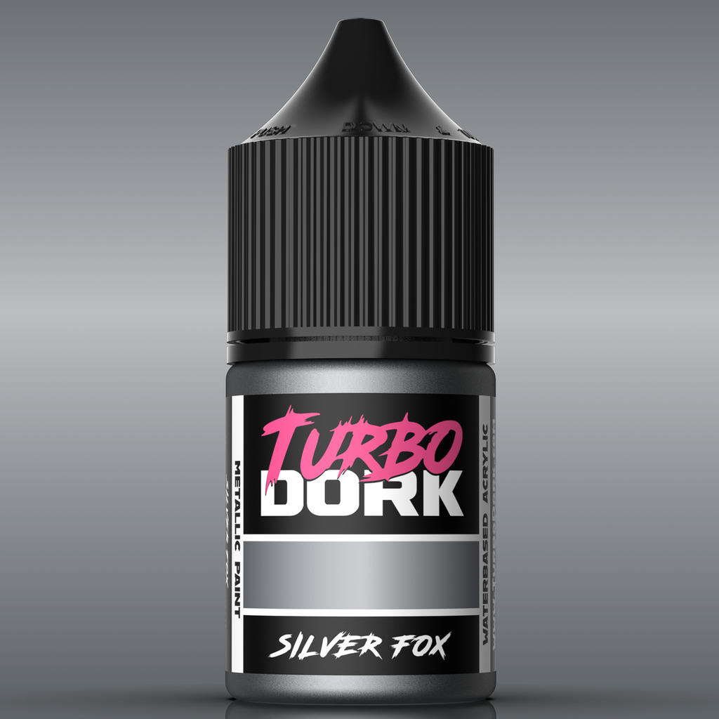 Turbo Dork: Silver Fox Metallic Acrylic Paint 22ml