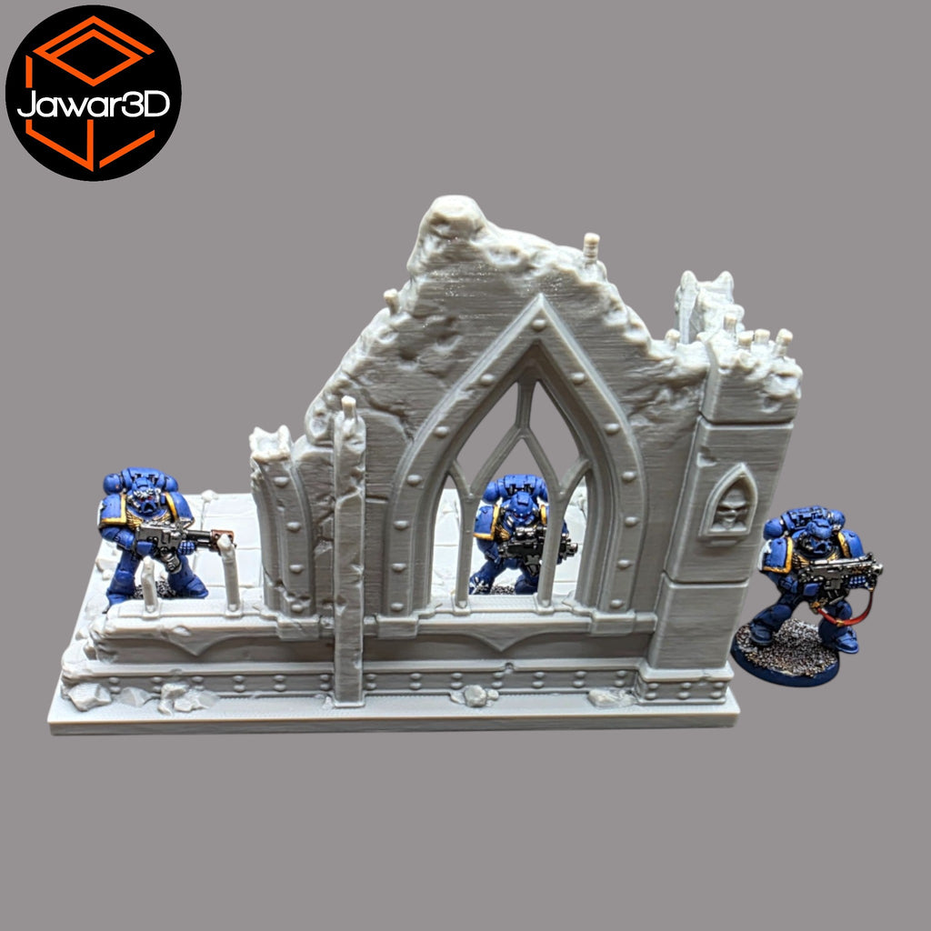 Building Section - 28mm Wargaming Scatter Terrain Scenery Tabletop Miniature