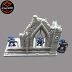 Building Section - 28mm Wargaming Scatter Terrain Scenery Tabletop Miniature