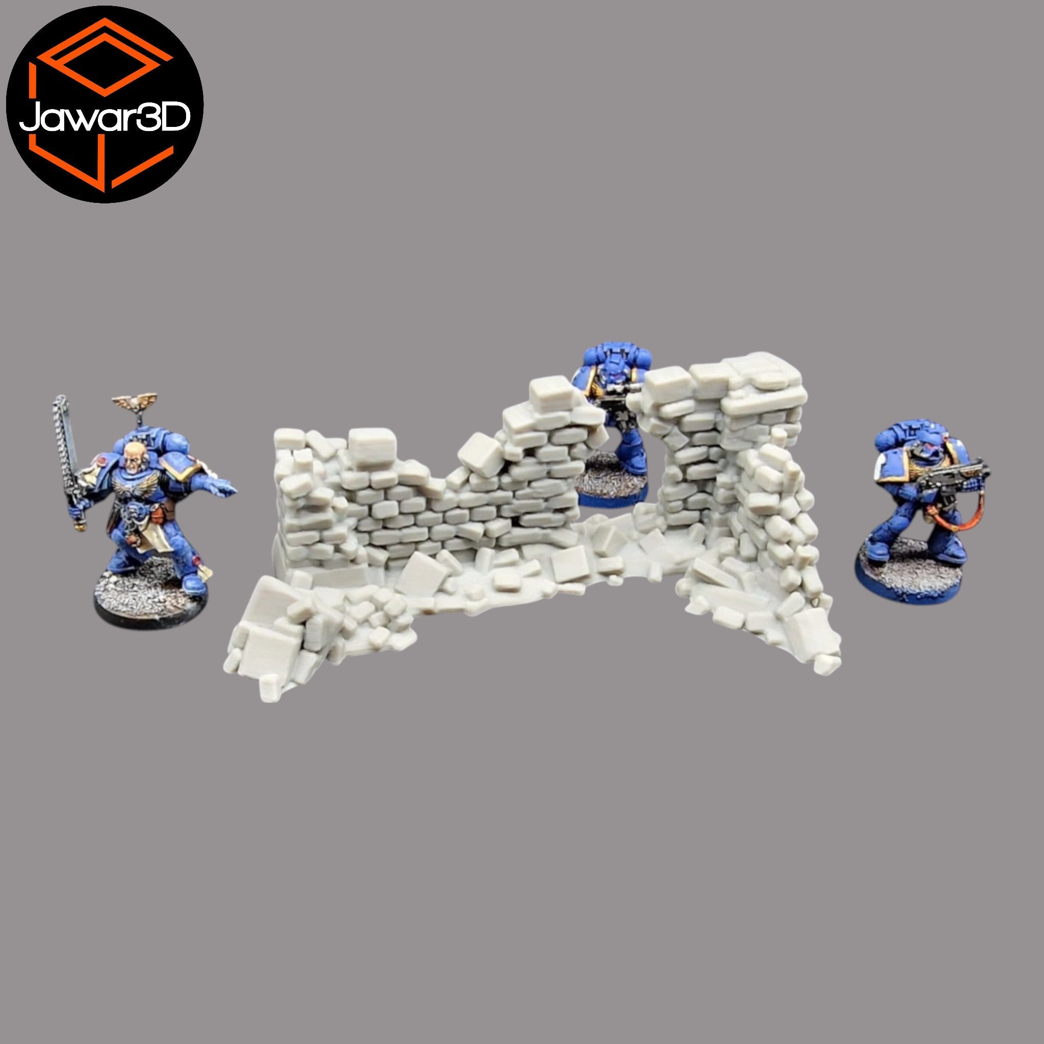 Crumbling Ruins #3 - 28mm Wargaming Scatter Terrain Scenery Tabletop Miniature