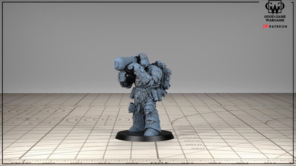 Tonantis Warrior HSQ 1  Thunder Warriors SQ Melee Unit by GGW (5 figures supplied) prebuilt