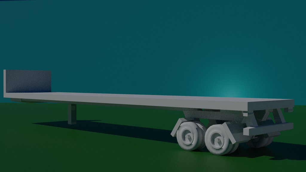 Z Gauge (1:220) 48 foot flat bed trailer