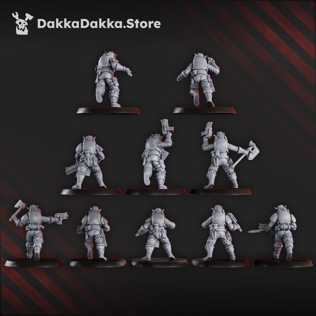 Gorggrot Tactic Squad Miniatures | Grimdark Miniature | DakkaDakka