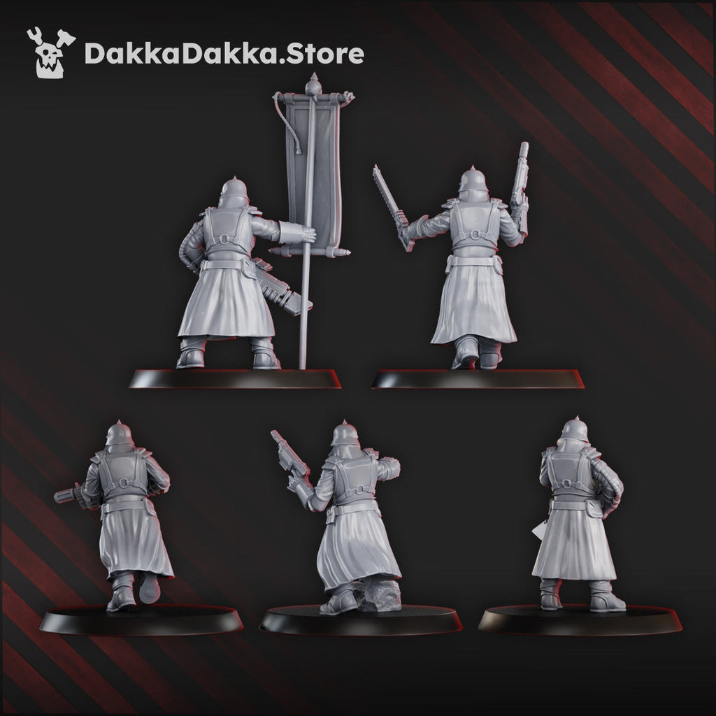 2nd Death Division Command Squad Miniatures | Imperial Soldiers | DakkaDakka