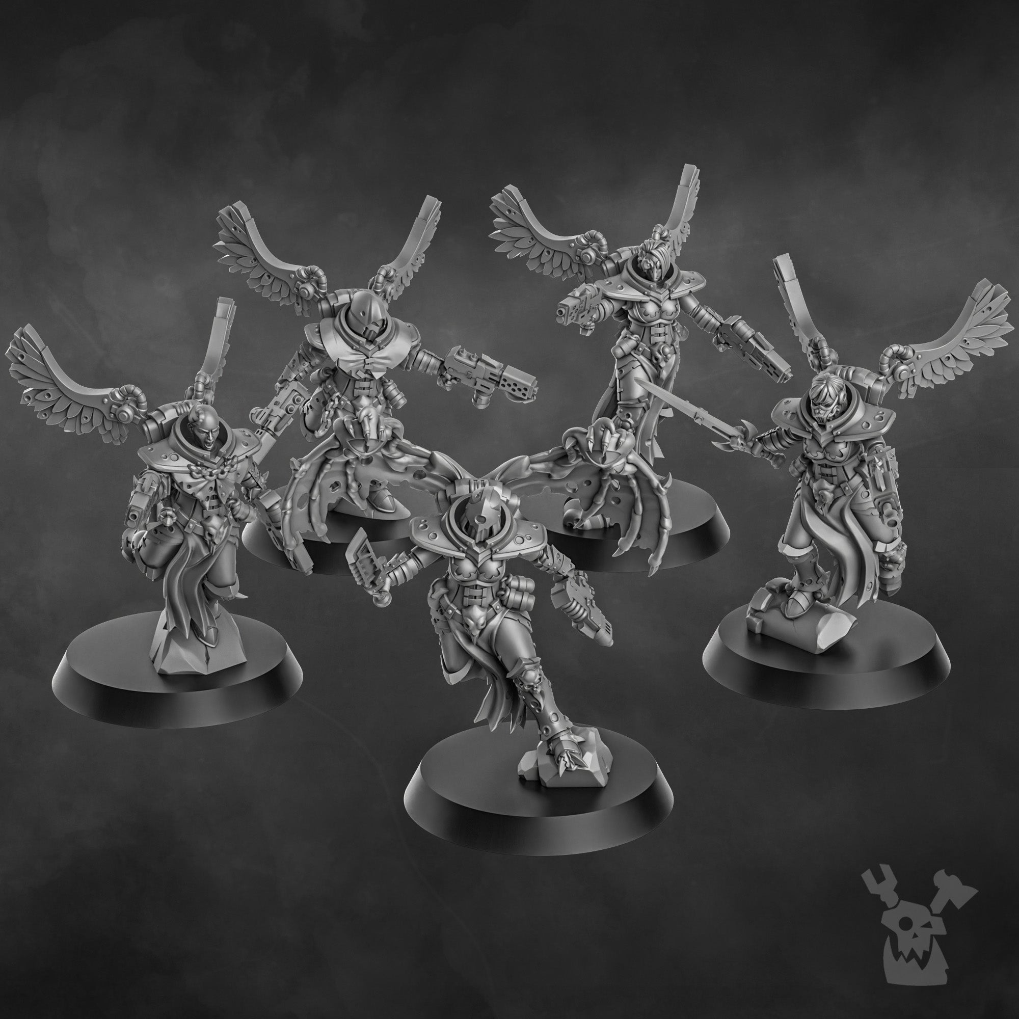 Blightshield Airborne Witch Miniatures | Grimdark Proxy Miniature | DakkaDakka