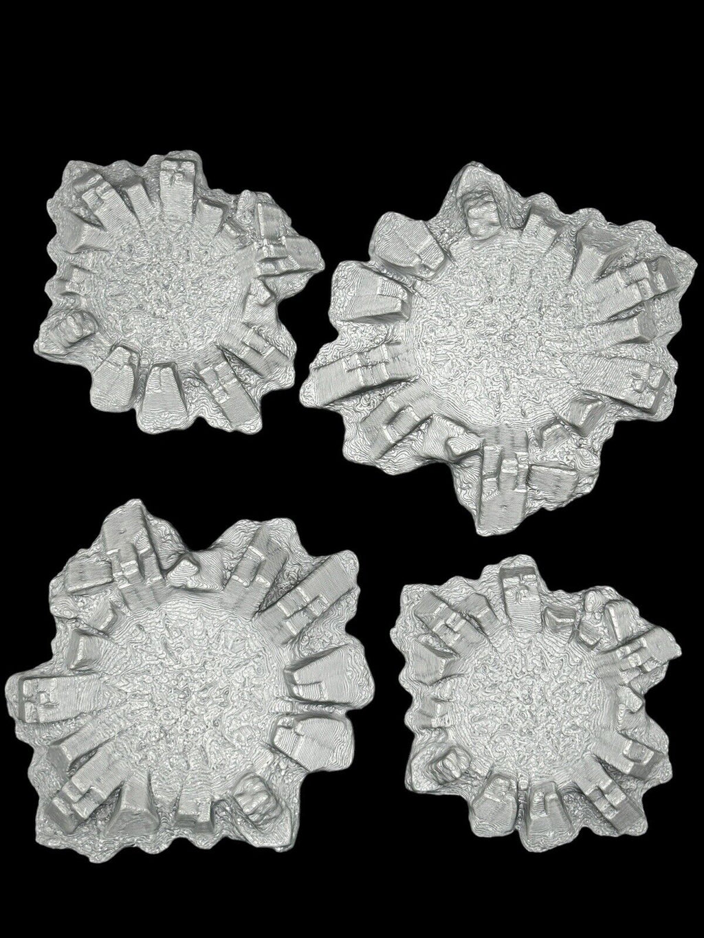 4x 28mm Craters for Tabletop Gaming For Games Like Warhammer - 3D Printed