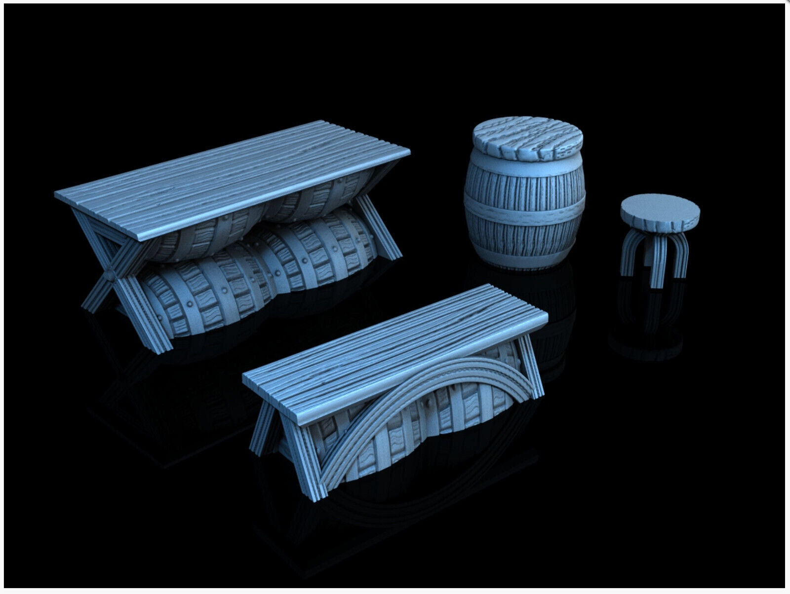 Furniture Scatter - 28mm DND/Wargame/RPG Terrain
