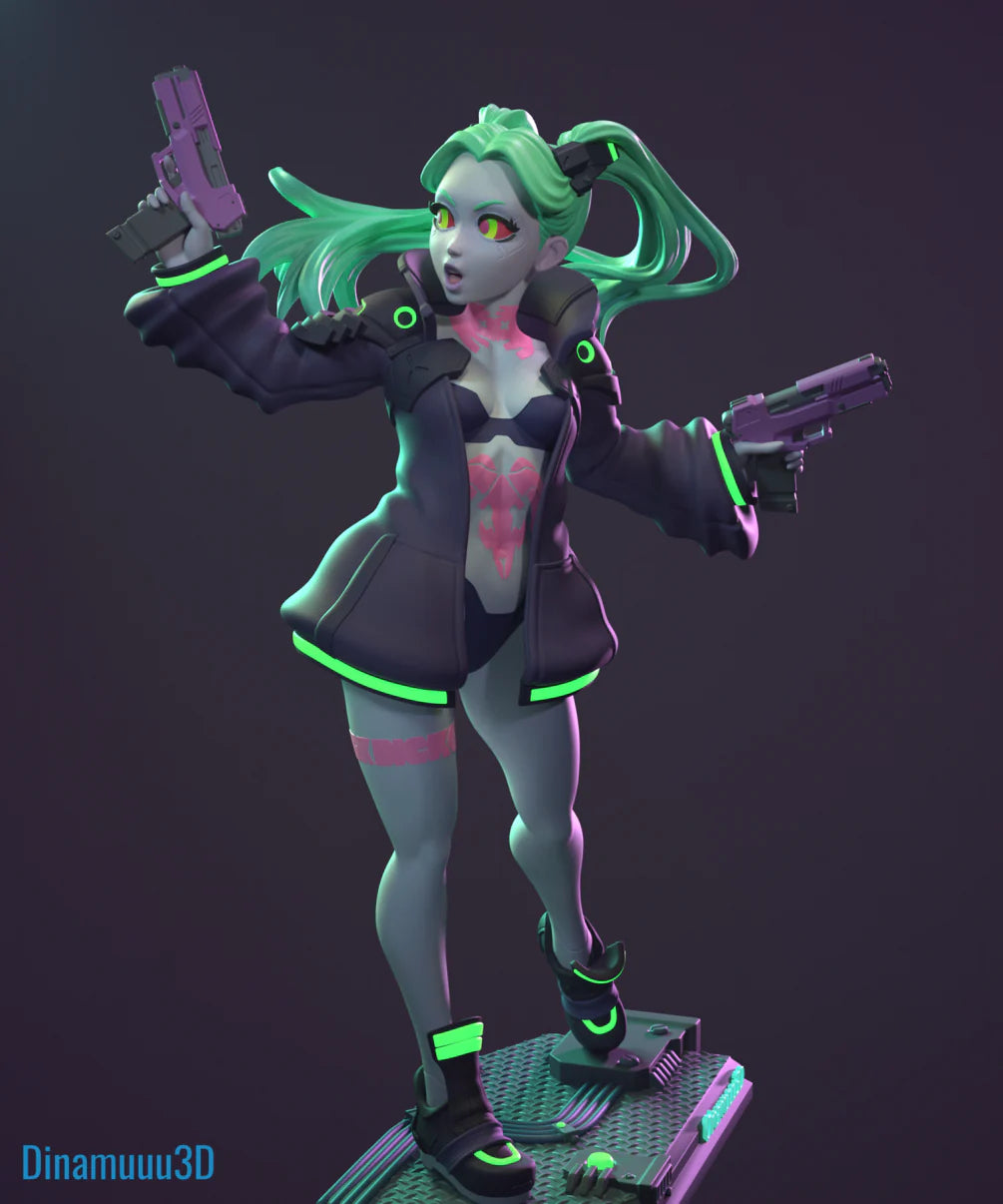 Bekki | Pin-Up Statue Fan Art Miniature Unpainted | Dinamuu3D
