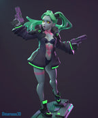 Bekki | Pin-Up Statue Fan Art Miniature Unpainted | Dinamuu3D