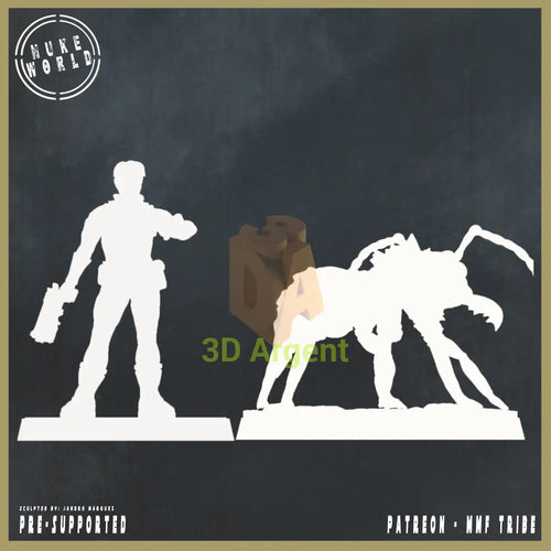 3 Giant Ant Creatures – 3D Printed Resin Miniatures Nuke World