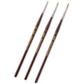 Kolinsky Sable Fine Detail Paint Brushes - 3pcs Detail Paint Brushes for Acrylic Watercor, Small Miniature Paint Brush Set Use for Warhammer,Mini Paints,Paint by Number,Figurine (00 0 1)