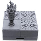 EnderToys Locking Dungeon Tiles - Throne Room, Terrain Scenery Tabletop 28mm Miniatures Role Playing Game, 3D Printed Paintable