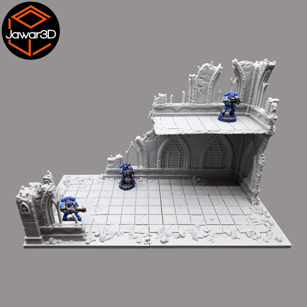 Ruined Empire 2 Floors #18 - 28mm Wargaming Scatter Terrain Scenery Miniature