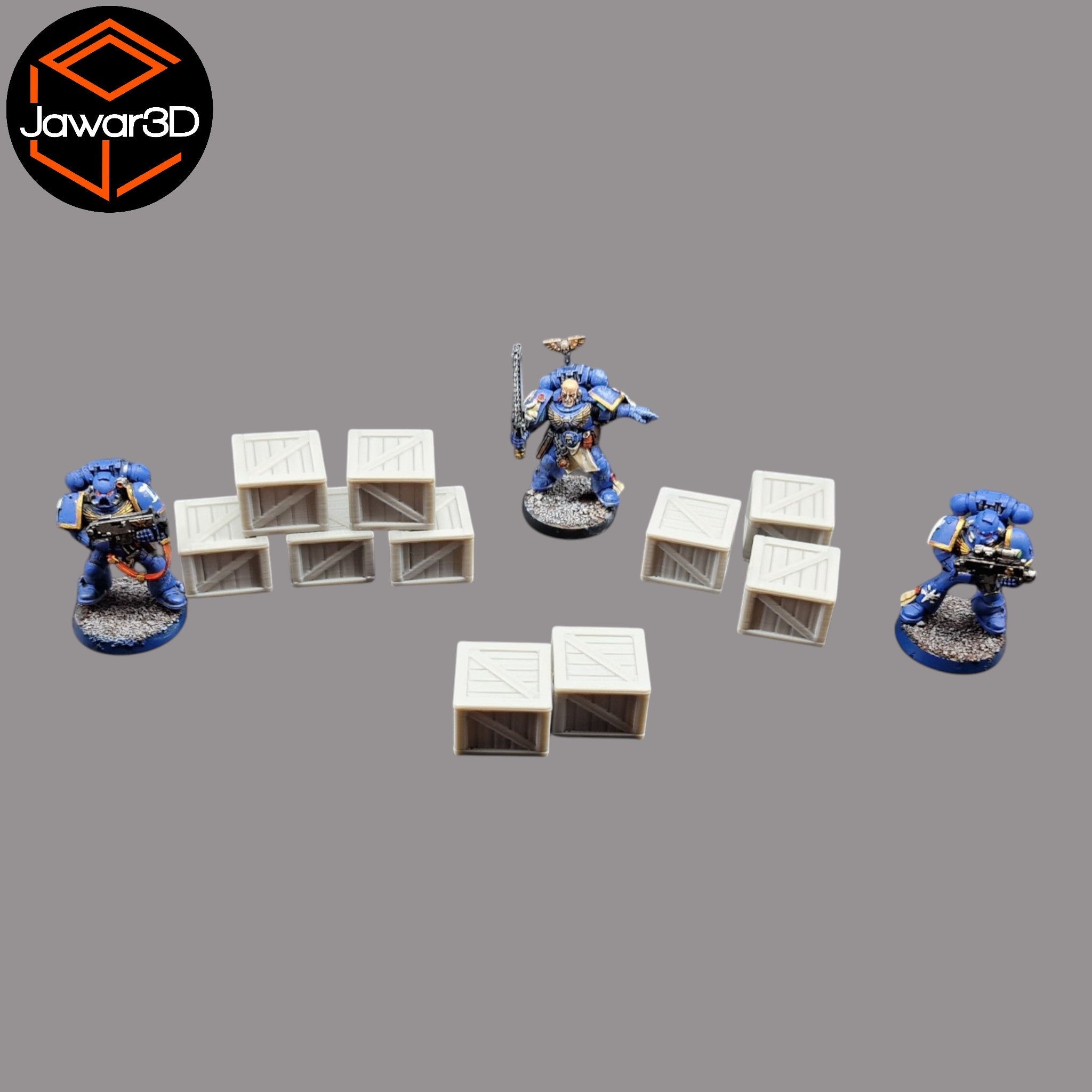 Wooden Crate x10 - 28mm Wargaming Scatter Terrain Scenery Tabletop Miniature