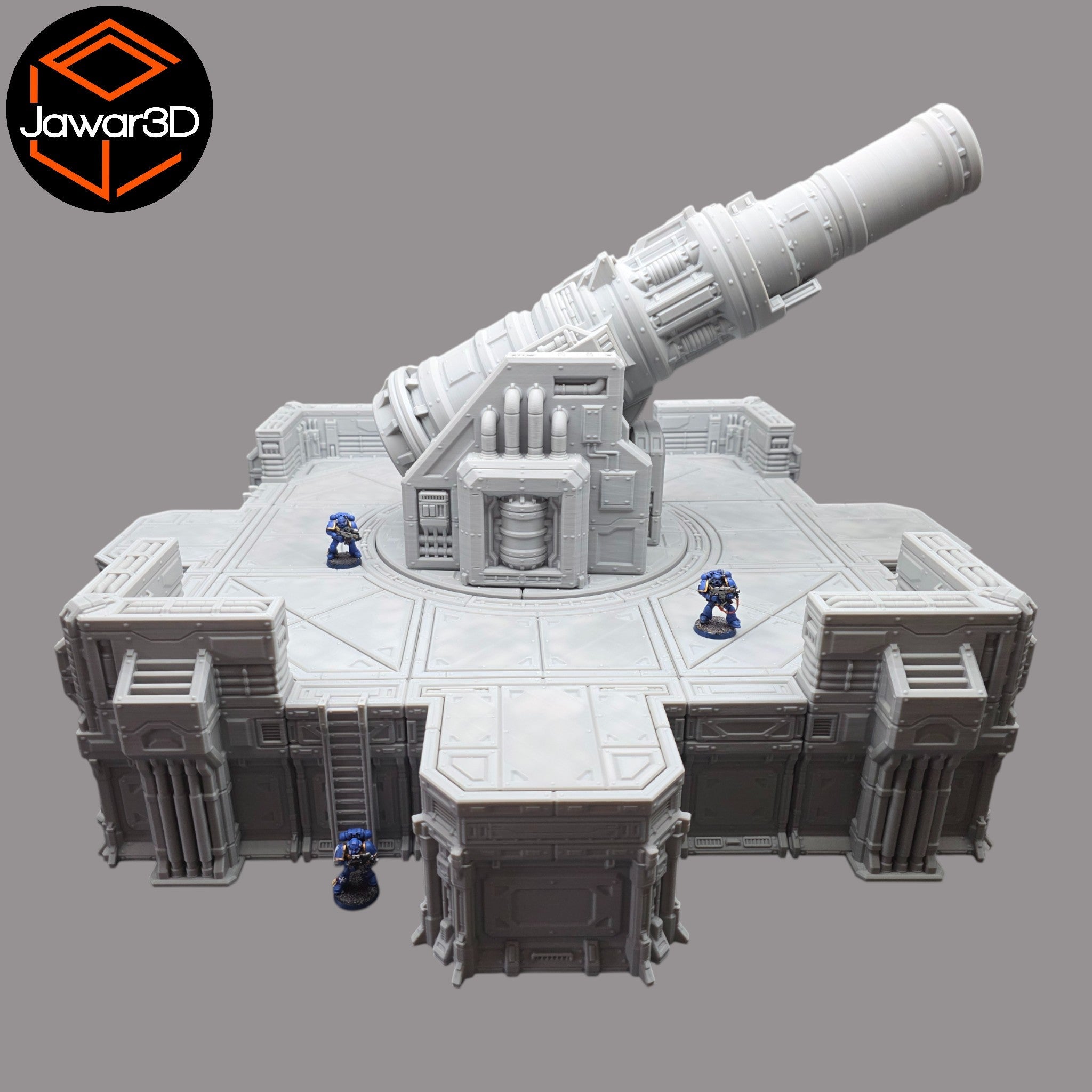 Big Gun Platform #1 - 28mm Wargaming Scatter Terrain Scenery Tabletop Miniature