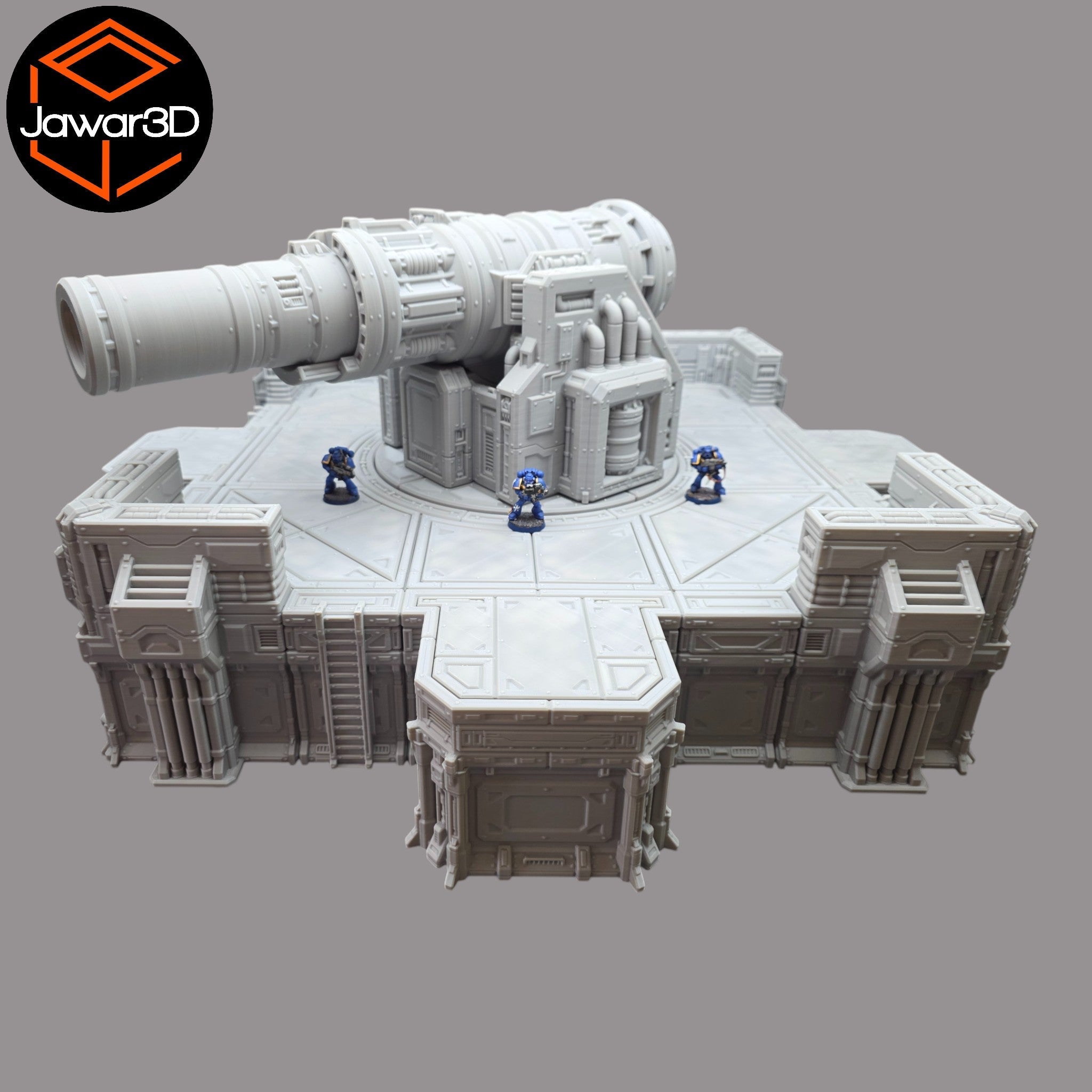 Big Gun Platform #1 - 28mm Wargaming Scatter Terrain Scenery Tabletop Miniature