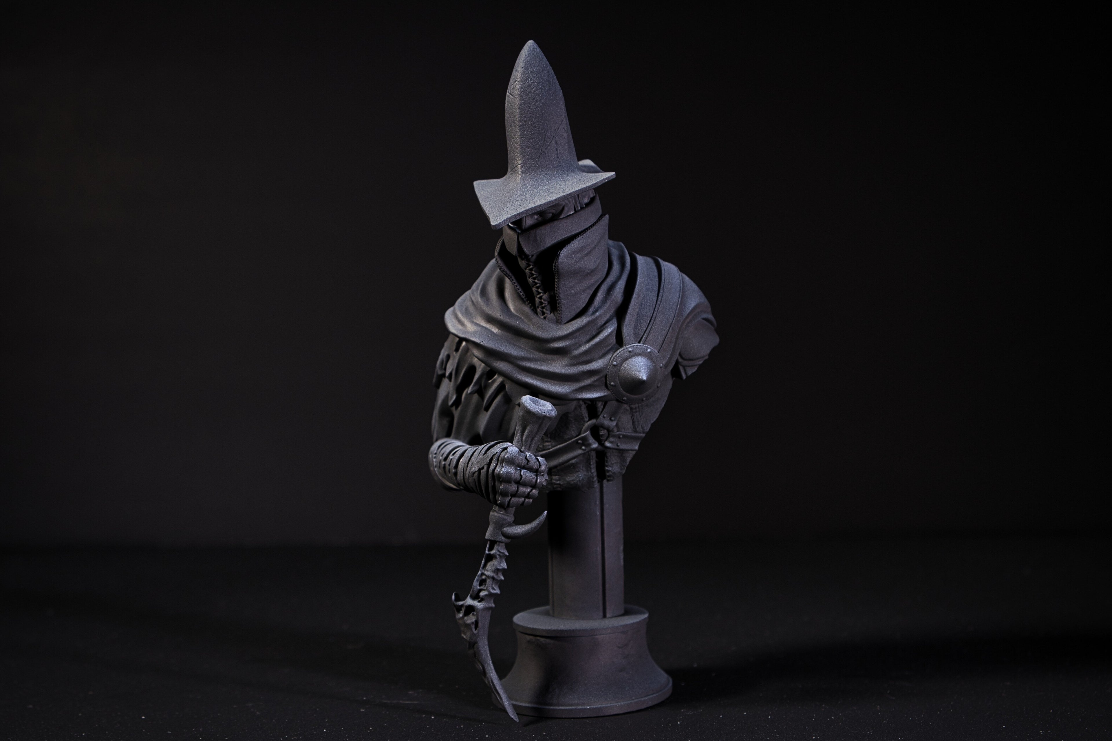 Dark Souls Abyss Watcher Bust Statue Resin Figure Unpainted Display Model 168mm