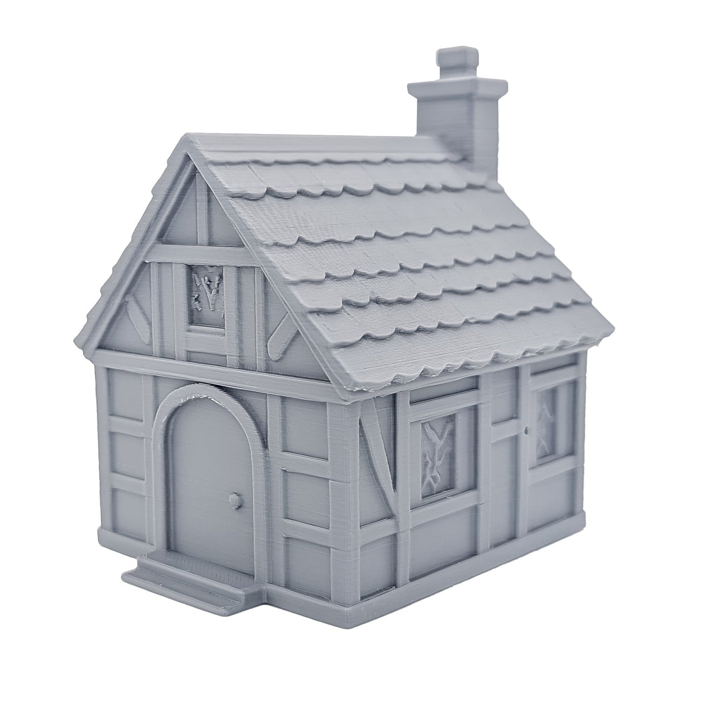 28mm Fantasy Village Buildings | DND RPG Scatter Terrain for Wargames