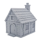 28mm Fantasy Village Buildings | DND RPG Scatter Terrain for Wargames
