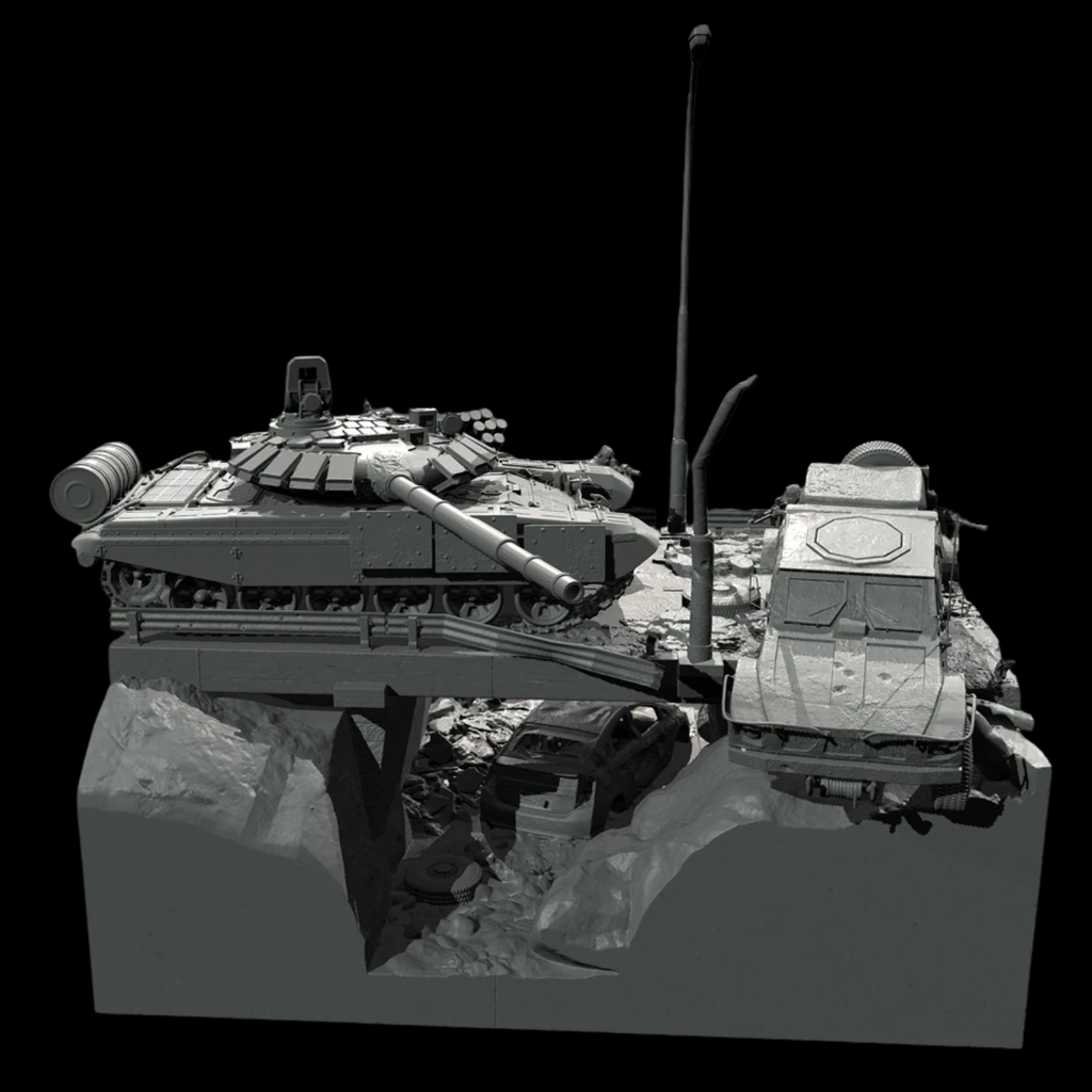1/35 "The Battle Story of T-80" | Full scene Diorama Set