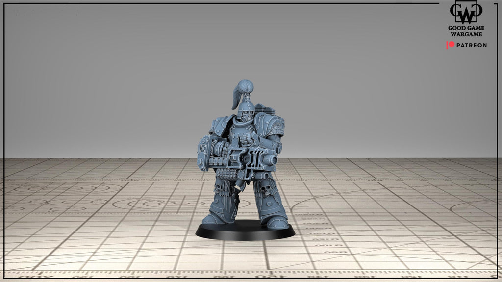 Tonantis Warrior HSQ 1  Thunder Warriors SQ Melee Unit by GGW (5 figures supplied) prebuilt