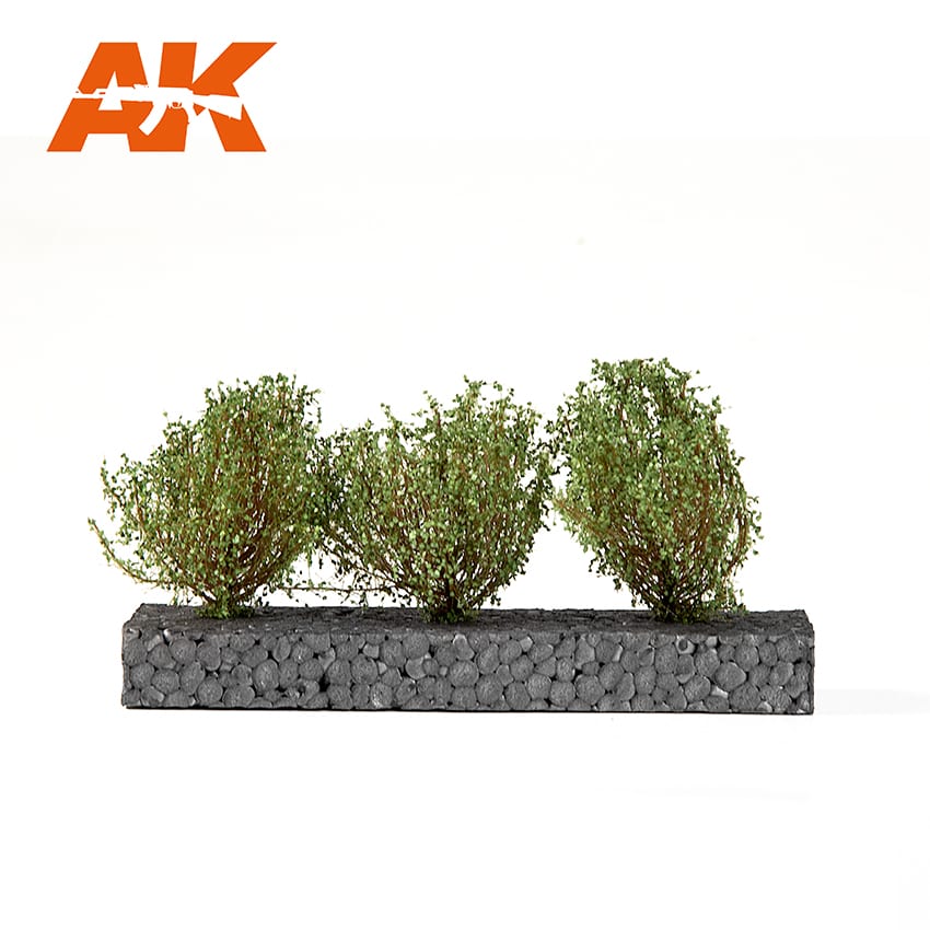 AK Interactive Dark Green Bushes 4-6cm - 1:35 / 75 mm / 90 mm AK8215