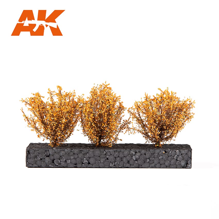 AK Interactive Dark Yellow Bushes 4-6cm -1:35 / 75 mm / 90 mm AK8217