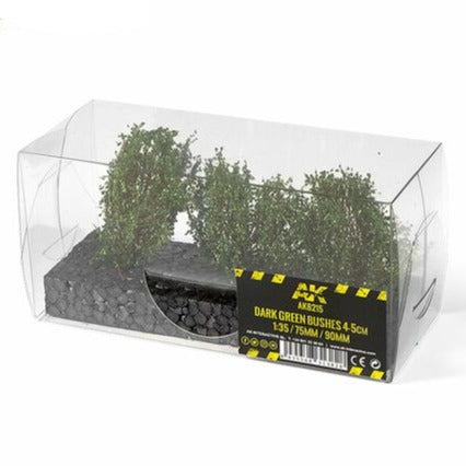 AK Interactive Dark Green Bushes 4-6cm - 1:35 / 75 mm / 90 mm AK8215