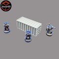 Shipping Container - 28mm Wargaming Scatter Terrain Scenery Tabletop Miniature
