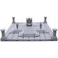EnderToys Locking Dungeon Tiles - Throne Room, Terrain Scenery Tabletop 28mm Miniatures Role Playing Game, 3D Printed Paintable