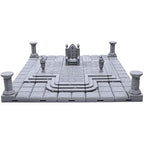 EnderToys Locking Dungeon Tiles - Throne Room, Terrain Scenery Tabletop 28mm Miniatures Role Playing Game, 3D Printed Paintable