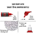 Grinning Gargoyle Fantasy Miniature Paint Set - 20x Miniature Paints including Brush - Starter Set for Tabletop Figures & DnD