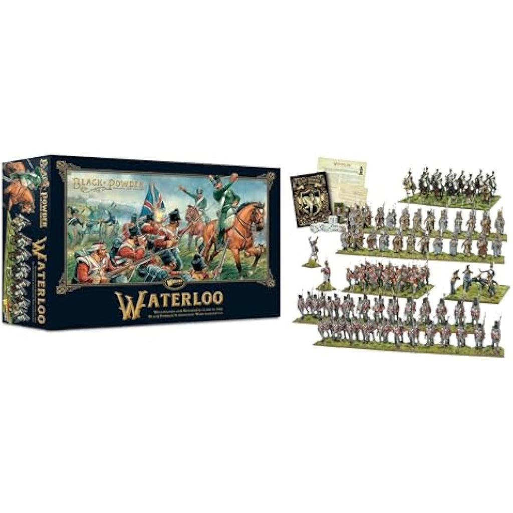 Warlord Games Waterloo Starter Set - 28mm Scale Plastic Miniatures for Black Powder Highly Detailed Napoleonic Era Miniatures for Table-top Wargaming