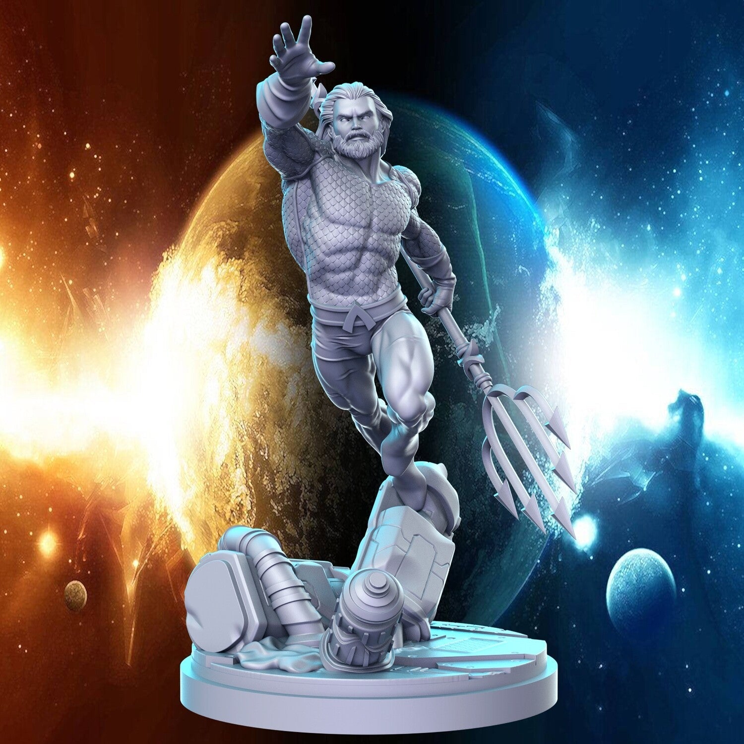 Water King | Super Hero Miniature | RN Estudio