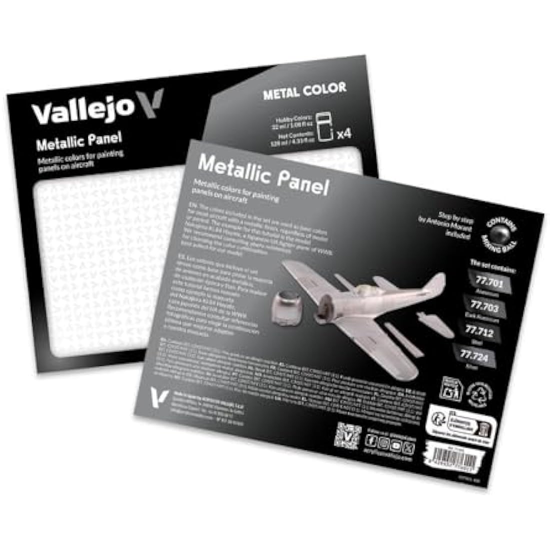 AV Vallejo Metal Color Set - Metallic Panel