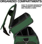 ENHANCE Travel Bag for DND, Bag Compatible with Dungeons and Dragons, Battle Mat Holder, Dice Pockets and Accessories, Carry 4-8 Books