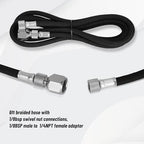 Fengda Airbrush FE-183K Precision Dual Action Airbrush Set for Gravity Feed with 3 Cup Sizes and 3 Nozzles (0.3, 0.5 and 0.8mm)