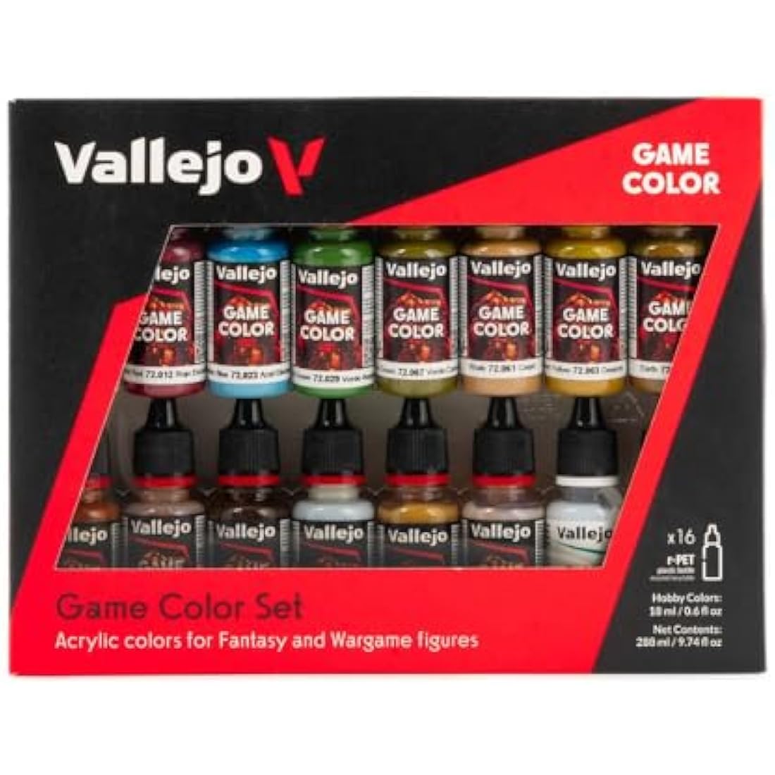 Vallejo Game Color Specialist Acrylic Paint Set - Assorted Colours (Pack of 16)