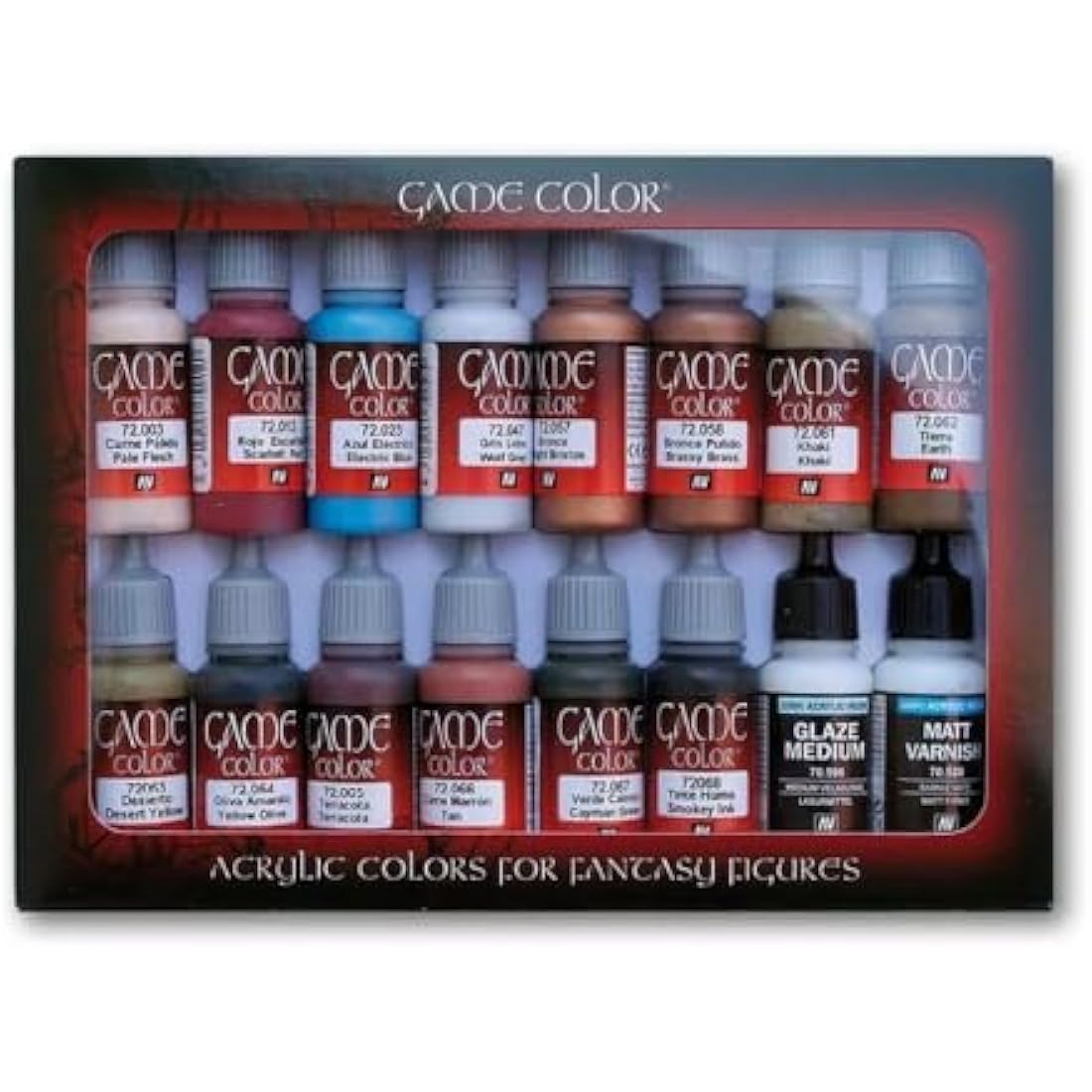 Vallejo Game Color Specialist Acrylic Paint Set - Assorted Colours (Pack of 16)
