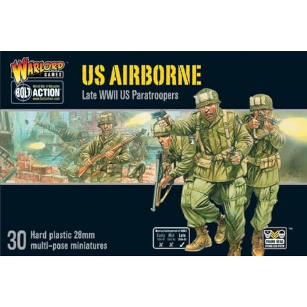 Warlord Games US Airborne - 28mm Scale Plastic Miniatures for Bolt Action Highly Detailed World War 2 Miniatures for Table-top Wargaming