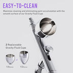Gaahleri Airbrush Kit, Airbrush Gun Dual-Action Gravity 1/2 & 1/4 oz Fluid Cup, 0.35 & 0.5 mm Needle, Cost-Effective Air Brush Set Makeup Nail Art