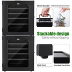 Miniatures Storage Case Miniatures Transport Case, shoulder straps, Stackable miniature carrying case (5pcs tray) easy transportation and storage for warhammer 40k (miniature not included, large size)