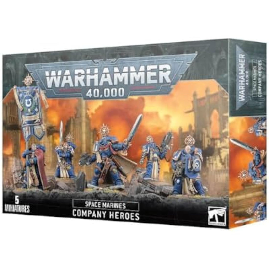 Games Workshop - Warhammer 40,000 - Space Marines: Company Heroes (2023 Edition), Blue