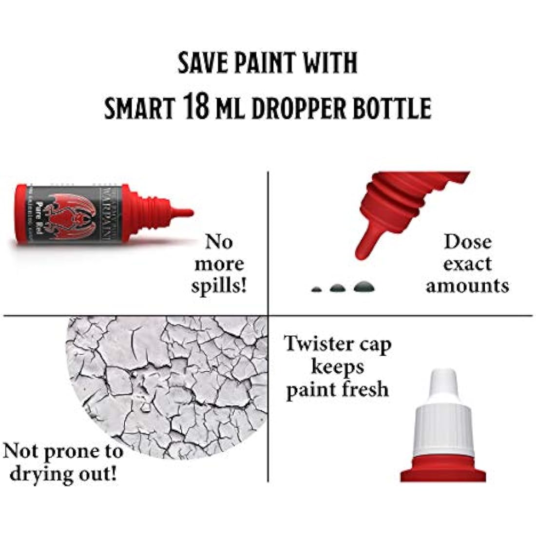 Grinning Gargoyle - Sci-Fi Paint Set - Acrylic Paints for Miniatures - 20x Assorted 18ml Colours with a Paint Brush - Science Fiction Warpaints for Painting Marines and Aliens Figures (Core)